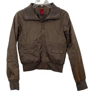 BOMBER JACKET GREEN WOMENS MEDIUM